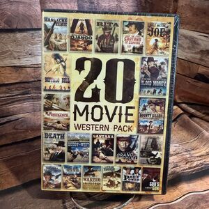 20 Movie Western Pack DVD Set Collection Classics Action Django Lee Van Cleef